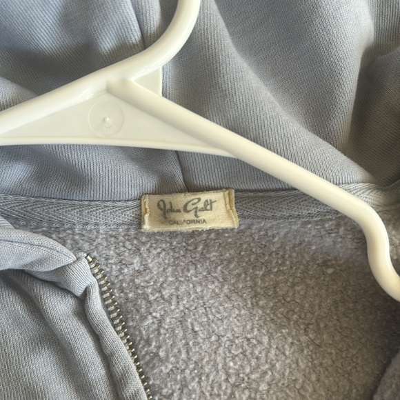 Brandy Melville Light Purple/Blue Cropped Hoodie - Picture 2 of 3